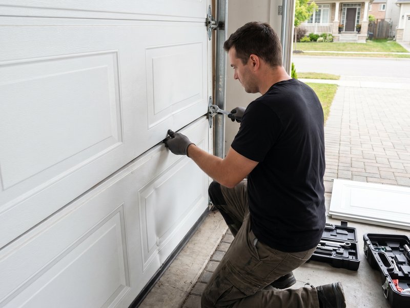 Garage Door Panel Replacement by Hamilton of Shoreline